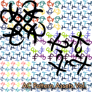 抽象曲線パターン素材集vol.7 Abstract Curve Pattern Assets