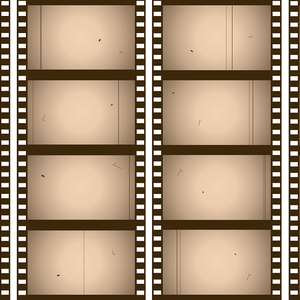 古びた映画フィルム風フレーム