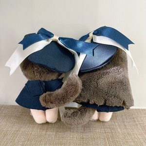 水色チュール］にじぱぺっと ぬい服 ぬい帽子 ヘッドドレス 10cm