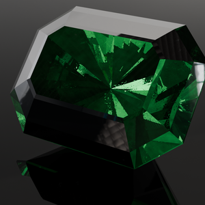 【無料】エメラルド３Dモデル