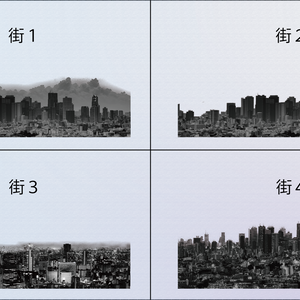 【無料】ココフォリアらへんに使えたら良いなって感じの街透過素材