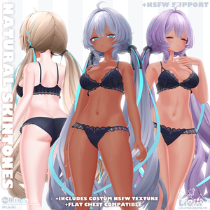 【Ramune ラムネ】 Skintones 肌の色 + Tanlines 日焼け跡 + Aesthetic hue