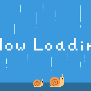 【配信素材】ローディング画面 梅雨ver 15s【ドット絵】