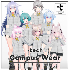 【７アバター対応】-tech CampusShirt v1.00