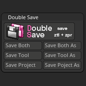 Double Save Zbrush Plugin