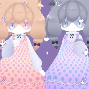 【無料】メリメア専用 スカートマテリアル＆テクスチャ　Dot Skirt
