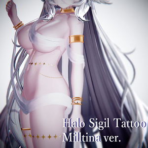 【ミルティナ 用】🌙Halo Sigil Tattoo #Noirtone !!updata!!