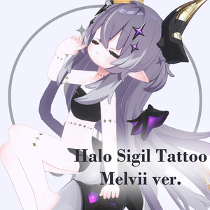 【メルヴィ 用】🌙Halo Sigil Tattoo #Noirtone