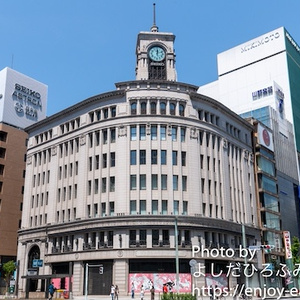 2020年新型コロナの街並み（写真素材集・東京都　銀座エリア）