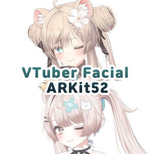 [ 35 アバター対応 ] Vtuber ARKit52 FacialTracking  BlendShapeKey AddOn