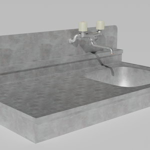 Simple Kitchen Sink / シンプルキッチンシンク - VRChat Asset