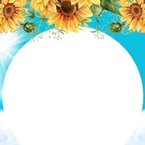 Fresh Sunflower Icon Ring & Header Set