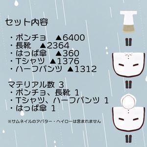 ネメシス用雨の日セット 缩略图 2
