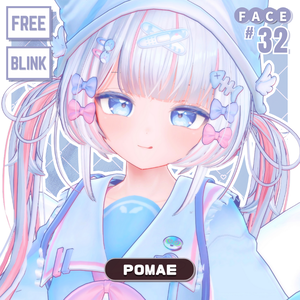💗【FREE/無料】Pomae32Type❥動くまばたきFaceAnimations ⌖ ݁˚