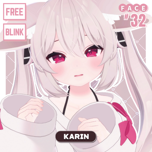 💗【FREE/無料】Karin32Type❥動くまばたきFaceAnimations ⌖ ݁˚