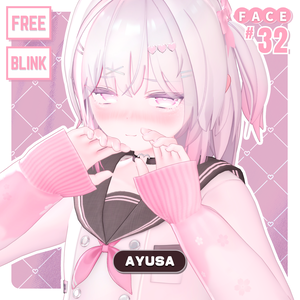 💗【FREE/無料】Ayusa32Type❥動くまばたきFaceAnimations ⌖ ݁˚