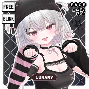 💗【FREE/無料】Lunary32Type❥動くまばたきFaceAnimations ⌖ ݁˚