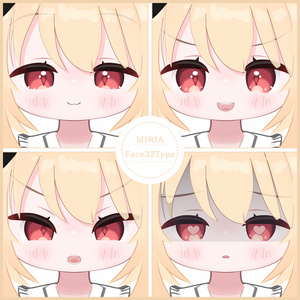 💗【FREE/無料】Miria32Type❥動くまばたきFaceAnimations ⌖ ݁˚ 缩略图 2