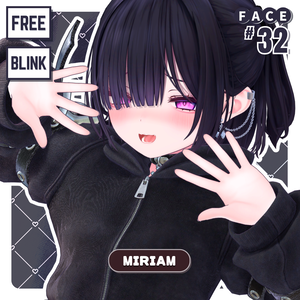 💗【FREE/無料】Miriam32Type❥動くまばたきFaceAnimations ⌖ ݁˚