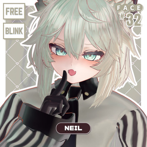 💗【FREE/無料】Neil32Type❥動くまばたきFaceAnimations ⌖ ݁˚