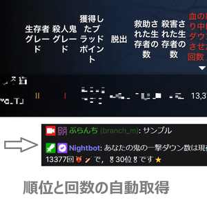 Nightbot向けDBD Stats順位取得コマンド