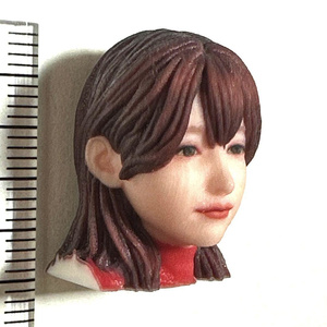 ヘッドのみ　オーシャンコスモス　レースクイーン　フィギュア　リアルフィギュア　ミニチュアイメージ　　フルカラー　３D 