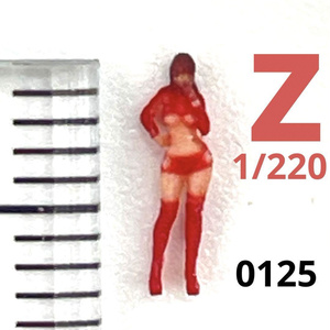 Zゲージ　1/220 　オーシャンコスモス0125 フィギュア　リアルフィギュア　完成品　ミニチュアイメージ　ジオラマに　鉄道模型
