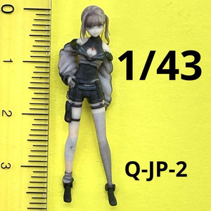 1/43 Q-JP-2 フィギュア　リアルフィギュア　Vチャット　完成品　ミニチュアイメージ　ミニカーに　ジオラマに　ミニチュア　３D