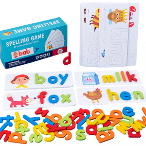 カラフルなスペリングゲームカード、英語のスペリングスキルを向上、誕生日プレゼント、クリスマスプレゼントSpelling Game Cards