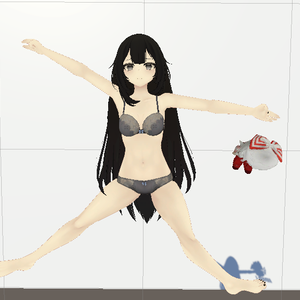 float lay back idle afk animation (vrchat) 