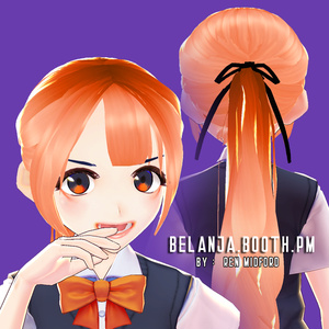 Hair 【Vroid】ヘアプリセット || VRoid Hair Blonde Pony Tail
