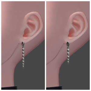 【くうた-Kuuta 】ゆらゆらヘビピアス Snake Earrings 缩略图 4