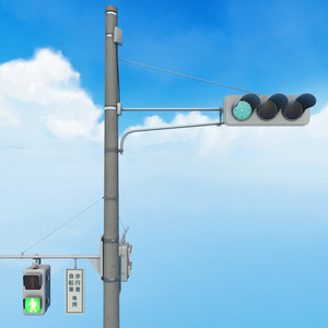 3D model] Traffic light [with Blender file].