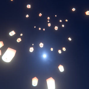 Unity] Sky Lantern Particle Shader (with mesh and textures) [Early Access Version