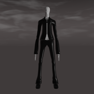 Slenderman (3d Model blender)  スレンダーマン（3Dモデルブレンダー）