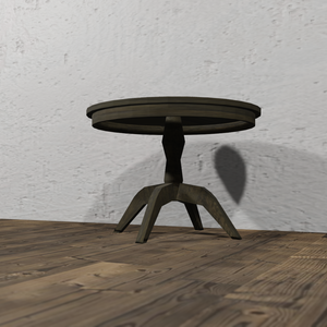 【3Dモデル】洋風木製テーブル（western table）