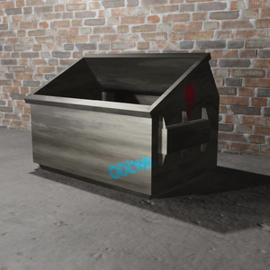 【3Dモデル】大型ゴミ箱（dumpster）