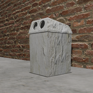 【3Dモデル】自動販売機ゴミ箱（recycling box）