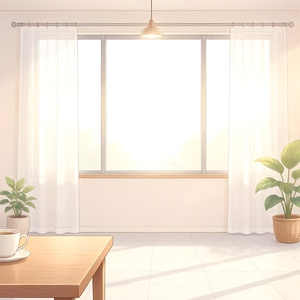 [For VTubers and Videos] A window seat in a stylish cafe...