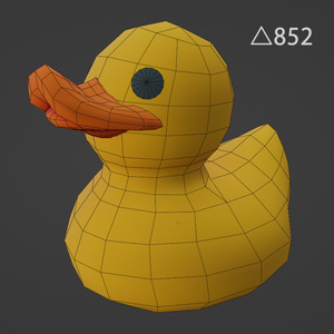 【3Dモデル】アヒルのおもちゃ K-DUCK 缩略图 3