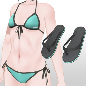 [街狐さん用] MK BIKINI & ビーチサンダル 缩略图 3