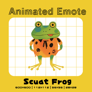 【Animated Emotes】Scuat frog