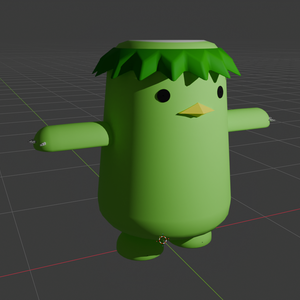 【VRMあり Humanoid対応】暇つぶしに作ったローポリ河童