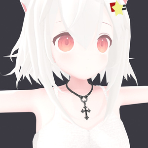 Cross Pendant Necklace [ブラック]