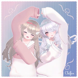 〖5アバター対応〗 Cherish ♡ Hair+Ears+Tail 【VRChat用ヘア+アクセサリー モデル】 缩略图 7