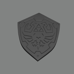 無料ゼルダの伝説 ハイリアの盾 (.STL)