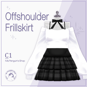 【11Avatars】Offshoulder & Frillskirt / オフショルダー&フリルスカート (C1)