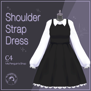 【11Avatars】Shoulder Strap Dress / ショルダーストラップワンピース (C4)