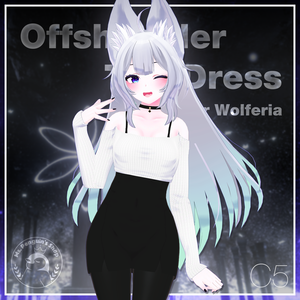 Offshoulder Top Dress for Wolferia / オフショルダー トップ ワンピース【ウルフェリア用】 (C5)