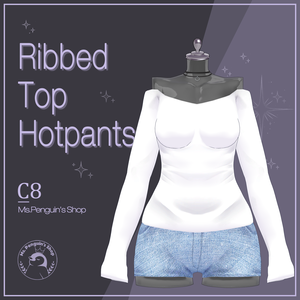 【8Avatars】Ribbed top & Hotpants / リブトップ&ホットパンツ (C8)